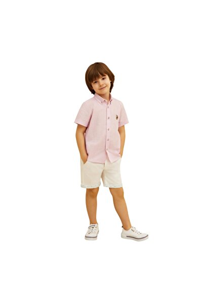 U.S. Polo Assn. Normal Bel Standart Beyaz Erkek Şort Lersley