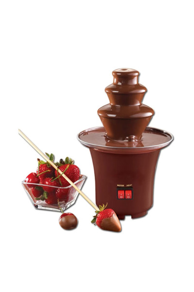 MANDU Mini fantana de ciocolata cu 3 nivele Fondue