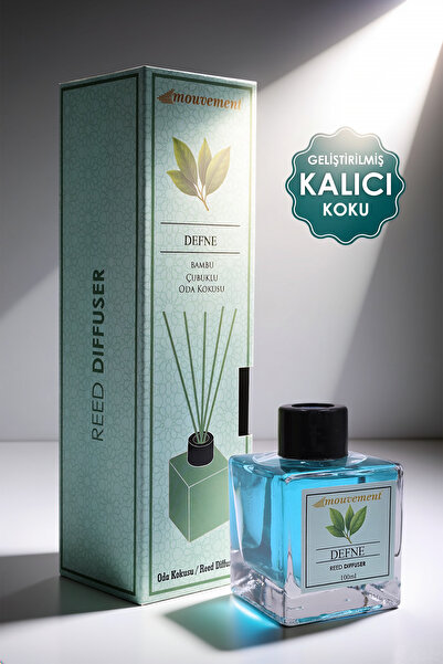 MOUVEMENT Defne Yaprağı 100 ml Bambu Çubuklu Oda Kokusu – Doğal ve Taze Bir O...