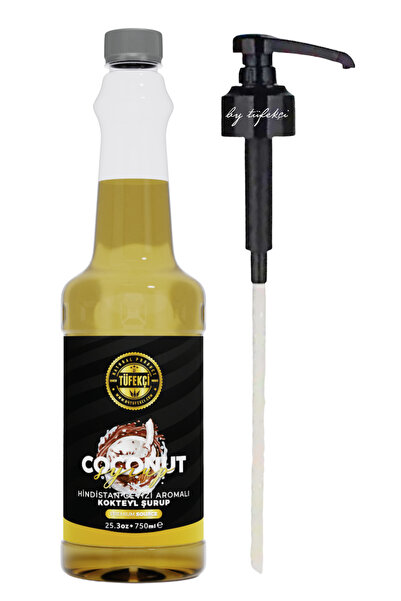 By Tüfekçi Hindistan Cevizi Aromalı Şurup 750 Ml ve Şurup Pompası | Kahve, Ko...