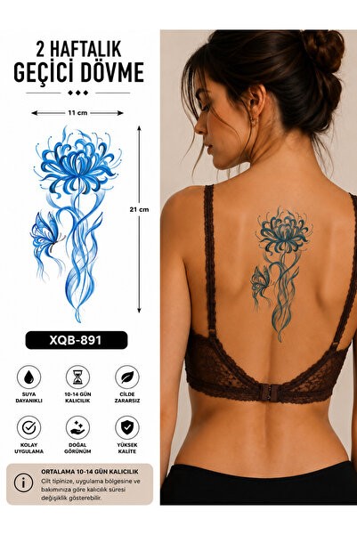 medink tattoo Gerçekçi Renkli Lotus Çiçek Model Geçici Kol Bacak Geçici Stick...