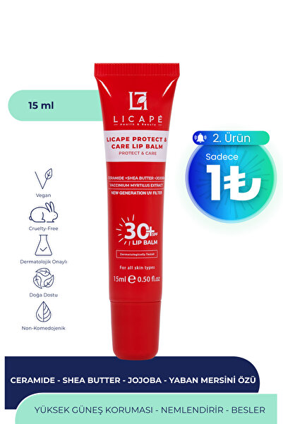Licape Spf 30 Protective and Moisturizing Lip Balm |   Colorless