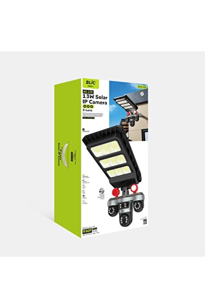 Blic 4G LTE, 13Watt 3+3+3 9mp Full HD Solar Panelli IP Kamera