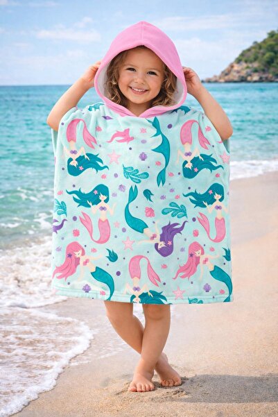 Evdek Παιδική πετσέτα παραλίας Coral Princesses Poncho