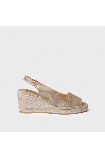 Toni Pons Kadın / Kız Sandalet Fiore Wedge In Dyed Jute Platinum