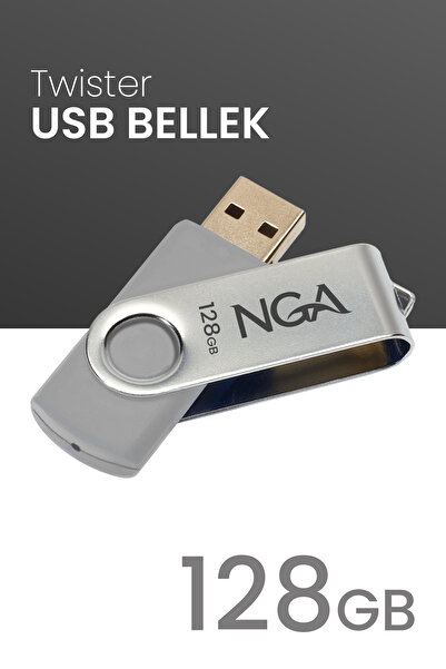 NGA 128 GB Twister Usb Bellek Plastik Gövde Güvenli USB Memory - Flash Drive