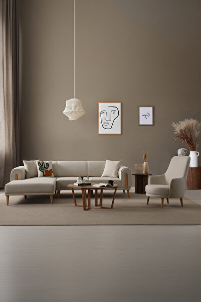 Ak sofa LEON köşe+berjer sol köşe