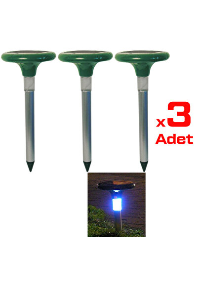 Tokyo Ledli Bahçe Tipi Fare Yılan Köstebek Kovucu 750m2 3'lü SET