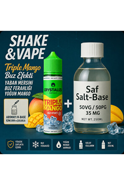 Premium Crystalize MadBlue 30ML + 35MG SaltBase 250 ML DIY KIT