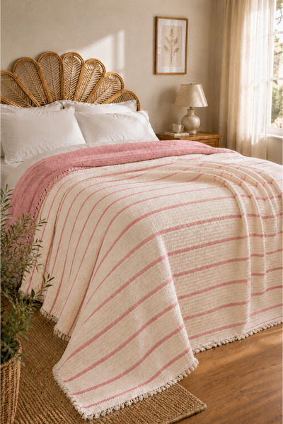 VERONİCA LİNE 8 Layer Muslin Reversible Bedspread 240X260