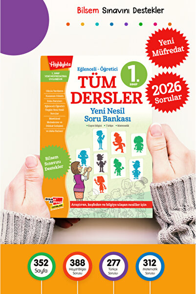 Dikkat Atölyesi Yayınları 1. Sınıf Tüm Dersler Yeni Nesil Soru Bankası