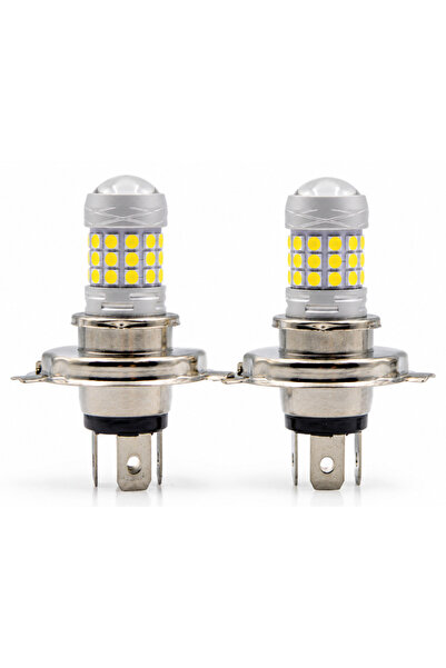 Ruan Set 2 becuri auto H4 cu 42 LED SMD 120W 6000k 12/80V doua faze lupa