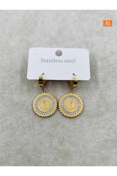 Bozhi Steel Earrings Gold Elegant Gift