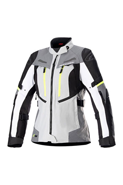Alpinestars Stella Bogota Pro Drystar Korumalı Kadın Motosiklet Montu Gri Sarı