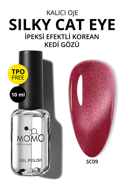 MOMO professional Korean Silky Cat Eye Gel Polish, Kedi Gözü Kalıcı Oje, SC09...