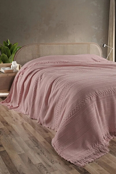 Vannes Home Cuvertură de pat dublă din țesătură jacquard, 100% bumbac, 230X240