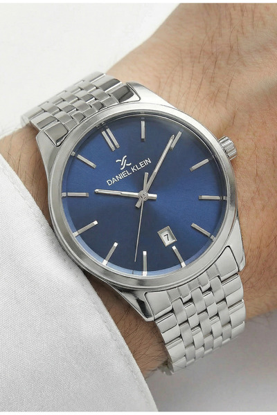 Daniel Klein Premium Silver Stainless Steel Watch for Men DK.1.14144-3