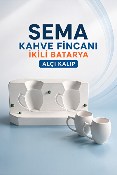 Ref-San Sema Kahve Fincanı Ikili Batarya | Alçı Kalıp