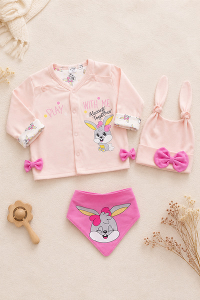 imajbebe Bunny Kız 8 Li Zıbın Set
