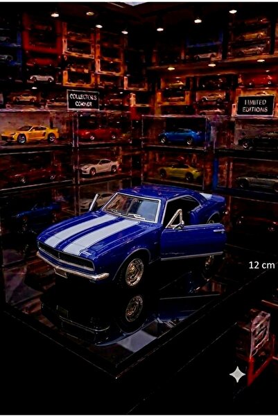 OYUNCAKSAHİLİ Chevrolet Camaro Z28 Klasik Metal 12cm Araba 1967 Kapılar Açılı...