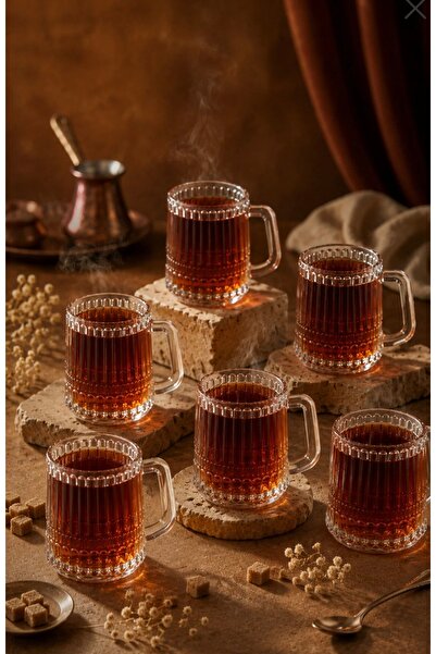 Maloria Melek Kulplu Çay Fincanı | 150ml - 6'lı