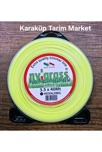 NYLGRASS Tırpan Misinası - 6 Köşeli 3.5mm 40 Metre