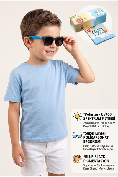 IGOR Igor Uv Protected Polarized Collage Sunglasses - Blue Std