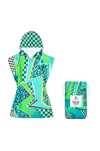 Dock & Bay Poncho Kids - Tide Skater - Age 6 to 10