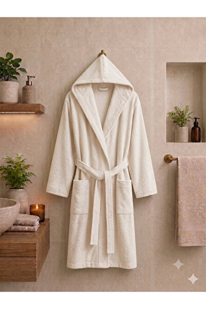 MYSOFTHOME Bathrobe with Hood 100% Cotton / Ultra Soft Texture