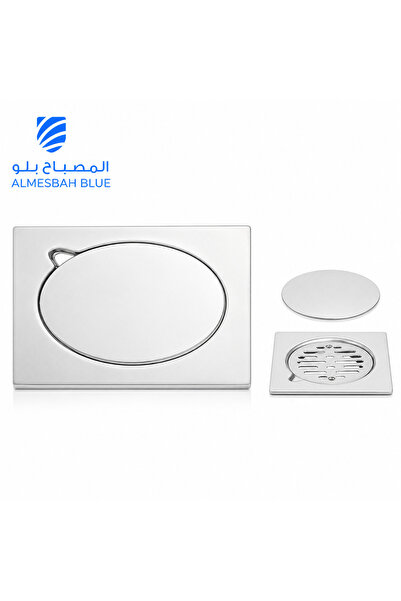 ALMESBAH BLUE صفاية ستانلس ستيل سطح مرأة مقاوم للصدأ مقاس 10cm * 10cm