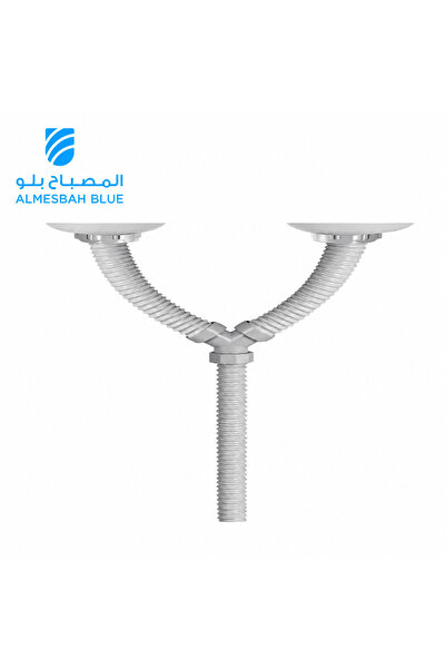 ALMESBAH BLUE خرطوم تصريف حوض المطبخ كانا لي ذو الوعاء المزدوج مقاس 1.5 بوصة
