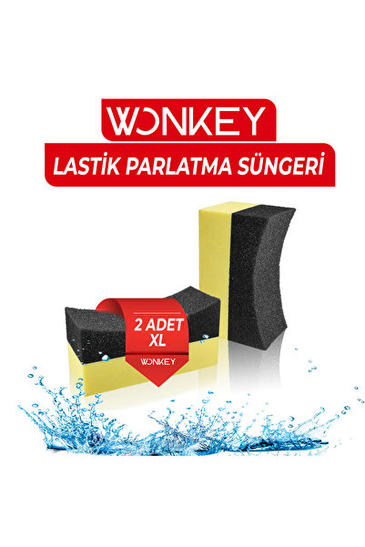 Wonkey Oto Lastik Parlatma Süngeri , Araba Lastik Parlatıcı Sünger, Araç Last...