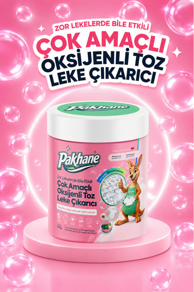 Pakhane Çamaşır Ve Yüzey İçin Çok Amaçlı %100 DoğalToz Leke Çıkarıcı ve Beyaz...