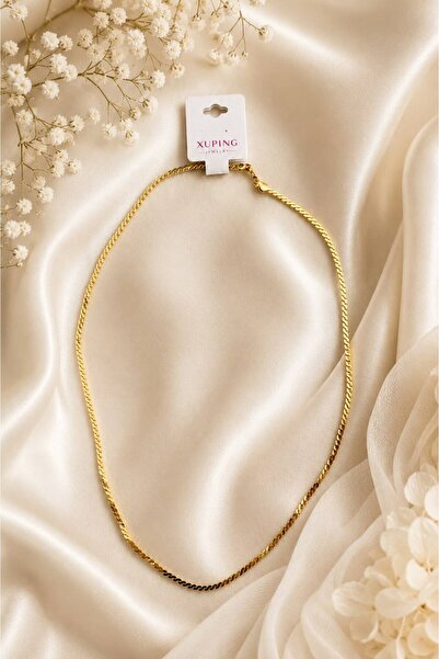 XUPING JEWELRY Zincir Kolye Altın Kaplama 14k