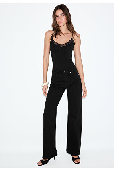 Stradivarius D92 straight fit geniş paça jean