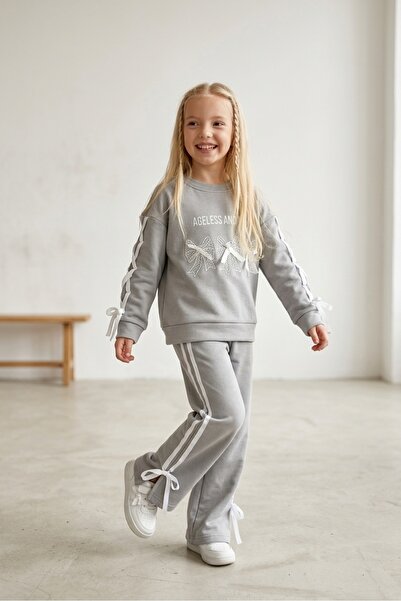 NURTOPU Girl's Set Is Seasonal, Made of 2-Thread Oyşoh Fabric, Stylish Model,...