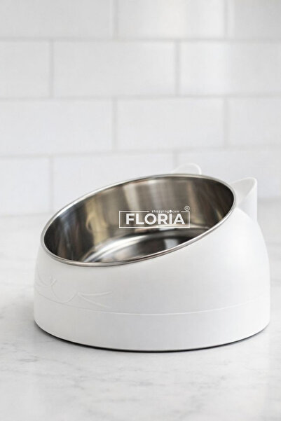 FloriaShopping Yeni, Paslanmaz Çelik, Yükseltilmiş Kedi, Köpek Mama Ve Su Kap...