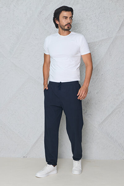 blayn jeans Ανδρικό παντελόνι jogger σε σκούρο μπλε χρώμα, με ελαστική μέση κ...