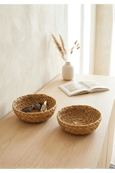 HOMİNG Homing 2'li Hasır Organizer Sepet 13 Cm