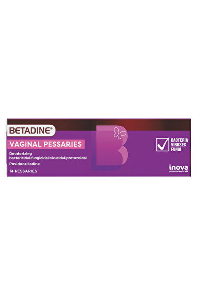 BETADINE VAGINAL PESSARIES 14S