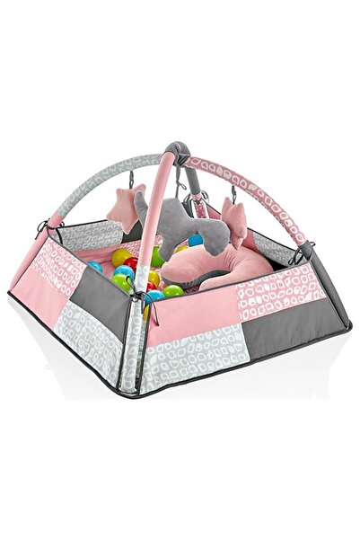 Babyjem 690 Oyuncaklı Toplu Oyun Halısı/ Gül Kurusu