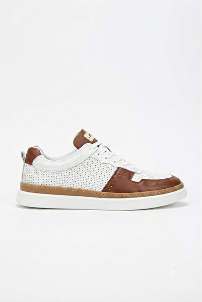 Zerenyus Ανδρικά αθλητικά παπούτσια Hercules Daily Lace-up Tan White