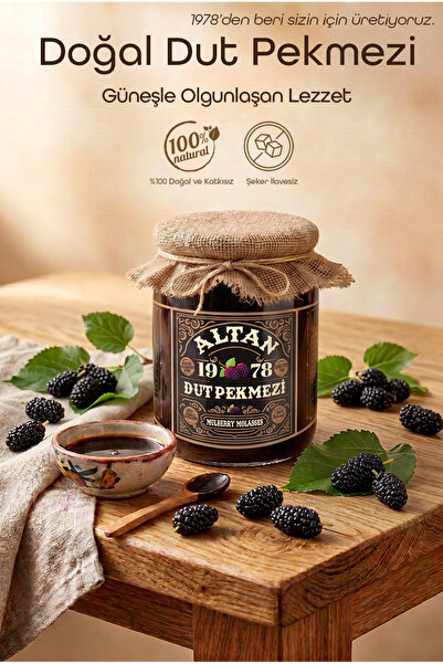 Altan Ev Yapımı Organik Dut Pekmezi 530 gr