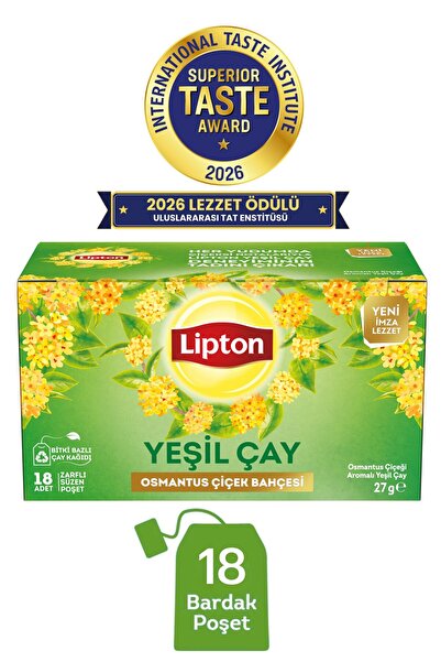 Lipton Osmantus Çiçek Bahçesi Aromalı Yeşil Çay 18li