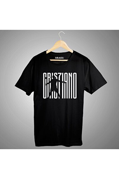 nrage Μαύρο T-shirt Cristiano Ronaldo