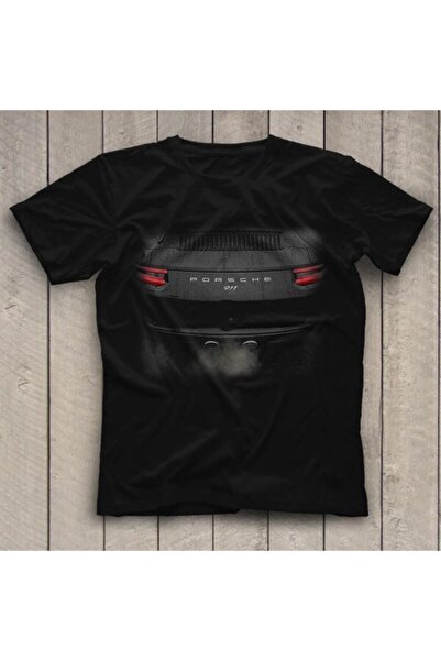 Adrift Ko Buta Porsche crna unisex majica T-shirt 8306wt