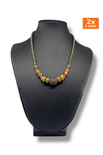 Bozhi Necklace Glass Beads Minimal Elegance
