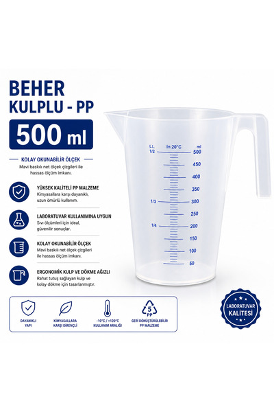 Labolist BEHER - KULPLU - PP- 500 ml