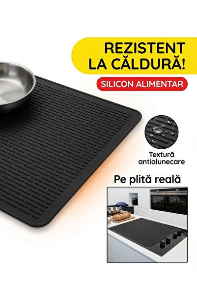 Jaskus ® Covor Termorezistent Silicone - Capac Ignifuge pentru Plita, Uscator...