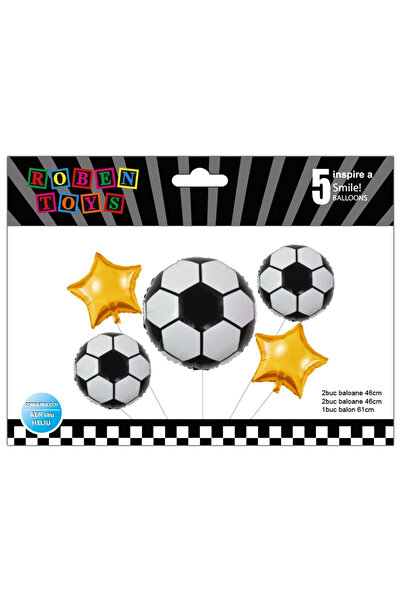 Robentoys Set Baloane folie aluminiu, Minge Fotbal